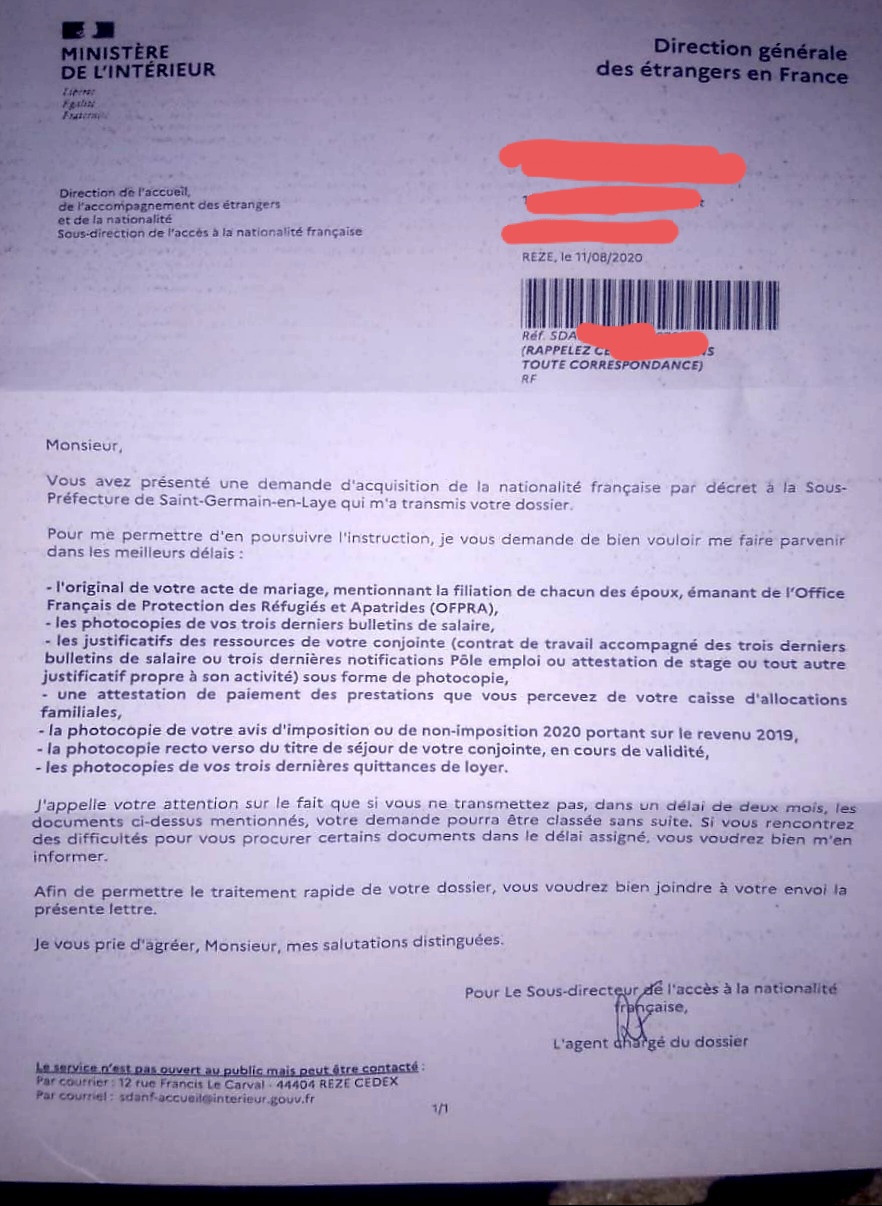 Naturalisation Par Decret Saint Germain En Laye NATURALISATION PAR DECRET : FORUM 1 : Suivi de dossier REZE & SCEC + infos  utiles + sortie de décret 2020 - Naturalisation Par Décret - Démarches  administratives pour les étrangers en France