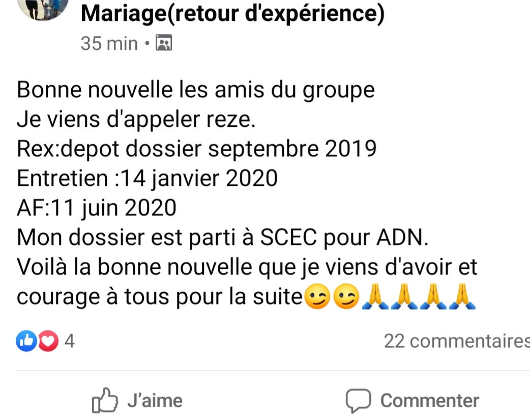 FORUM 1 NATURALISATION PAR MARIAGE Étapes et délais 2020/2021 Naturalisation Par Mariage