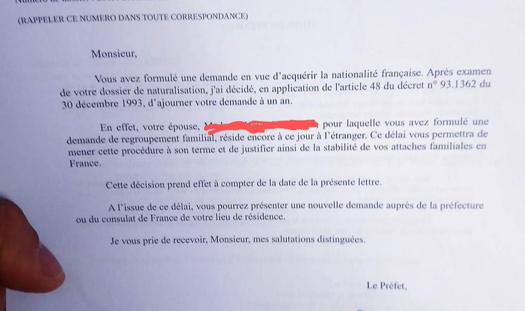 demande de naturalisation apres 5 ans en france