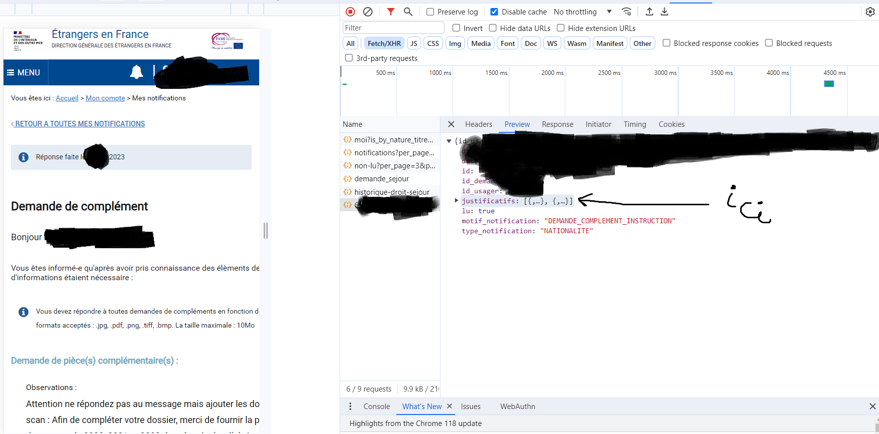 Naturalisation par décret Erreur/Bug d